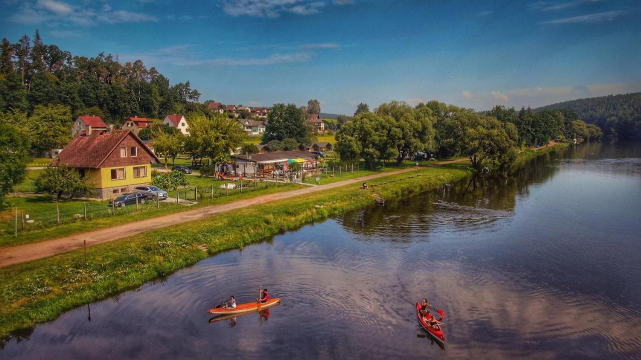 Camping Prima Hotell Týn nad Vltavou Eksteriør bilde